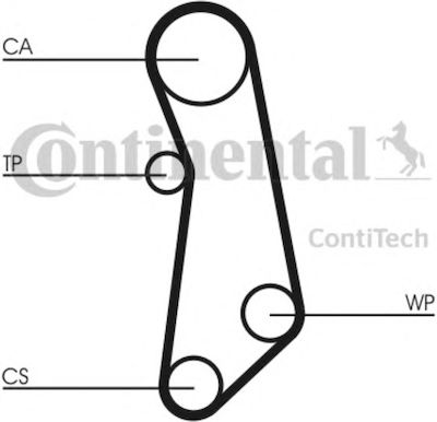 Continental Set of Car Engine Belt for Fiat Punto