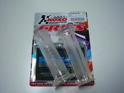 Koso Motorradlenkergriffe in Transparent Farbe