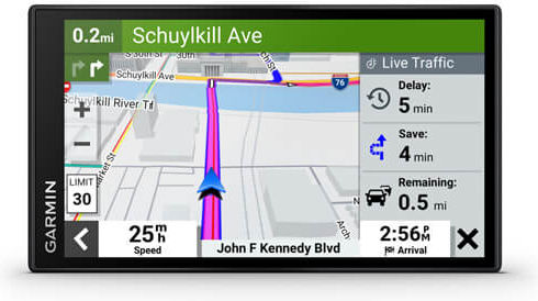 Garmin 6" Display GPS Device DriveSmart 66 MT-D with Bluetooth / USB and Card Slot