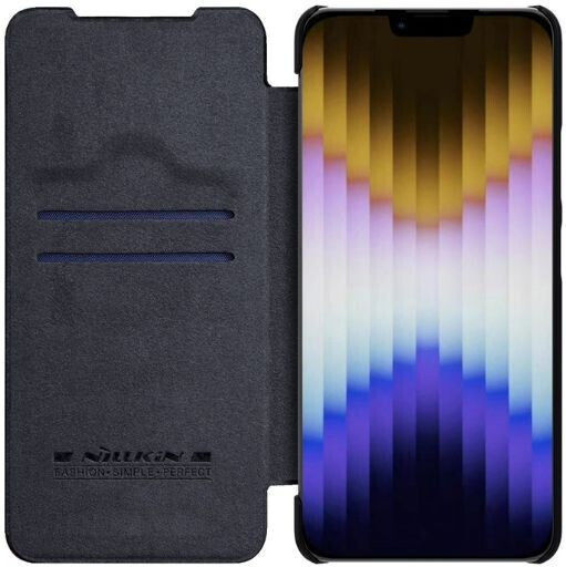 Nillkin Qin Pro Book Synthetic Leather 2mm Black (iPhone 14)