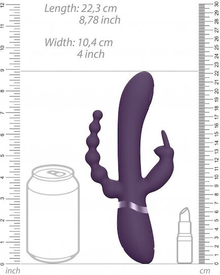 Vive Rini Vibrator Kaninchen 22.9cm Purple