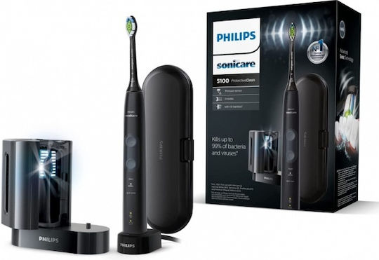 Philips Sonicare ProtectiveClean 4500 HX6850/34 Periuță de dinți electrică cu senzor de presiune și husă de călătorie