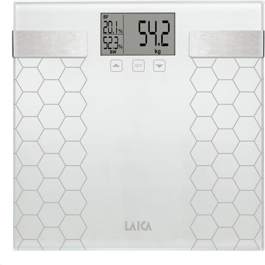 Laica PS 5014 Digital Bathroom Scale 180kg with Body Fat Counter Beige