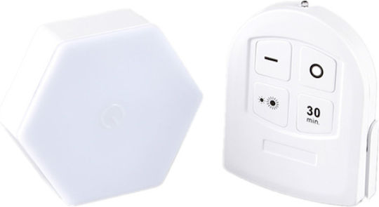 Decorative Lamp Hexagon White 3pcs