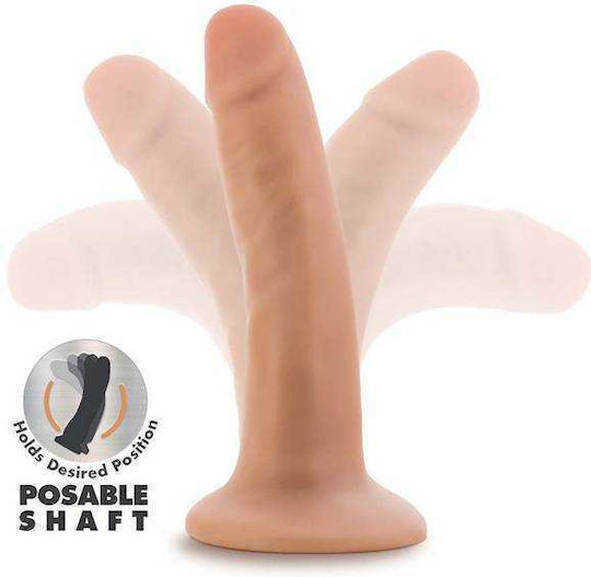 Dr. Skin Plus Posable Ρεαλιστικό Dildo με Βεντούζα Vanilla 14cm