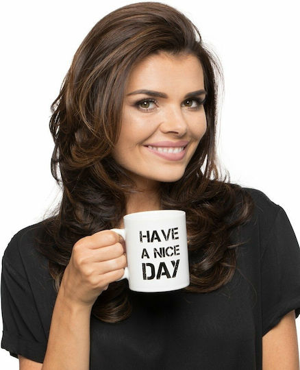 Gadget Master Have A Nice Day Cană Ceramică Albă 330ml