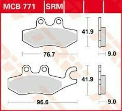 TRW Motorcycle Brake Pads for Piaggio Medley 150 X7 MP3 X8