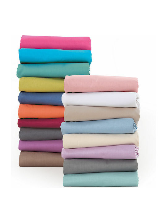 Nef-Nef Homeware Sheet Super-Double with Elastic 160x200+30cm. Basic 730 Beige