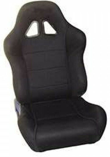 Autoline Scaun auto șofer Bucket Negru din material reglabil Negru