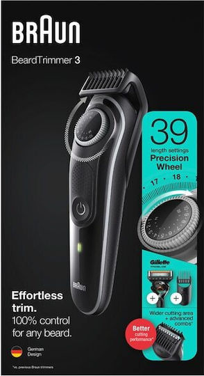 Braun Set Reîncărcabilă Mașină de Tuns Negru BT3342