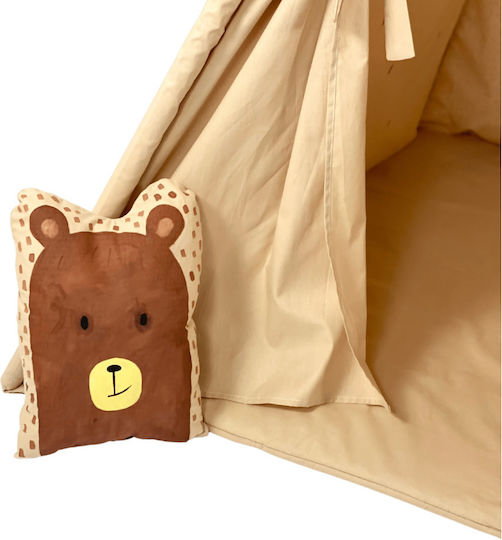 Velvet White Παιδική Σκηνή Ινδιάνικη Bear Μπεζ