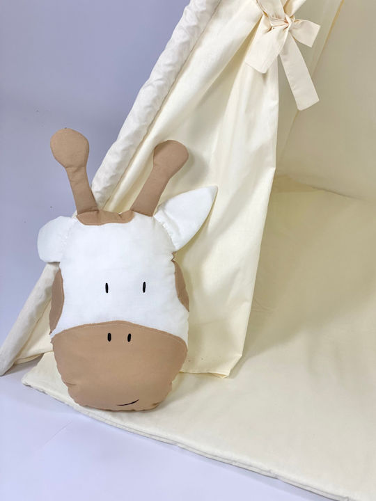 Velvet White Παιδική Σκηνή Ινδιάνικη Giraffe Μπεζ