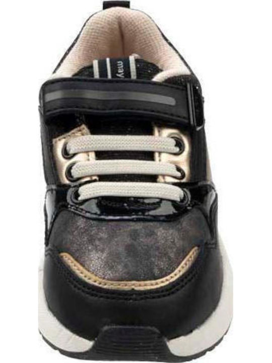 Running Kinder Sneakers mit Klettverschluss Schwarz