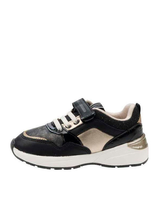 Running Kinder Sneakers mit Klettverschluss Schwarz
