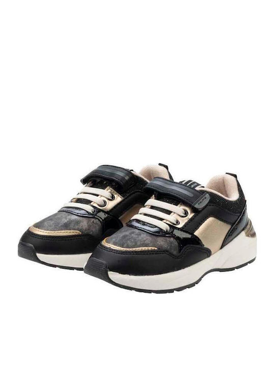 Running Kinder Sneakers mit Klettverschluss Schwarz