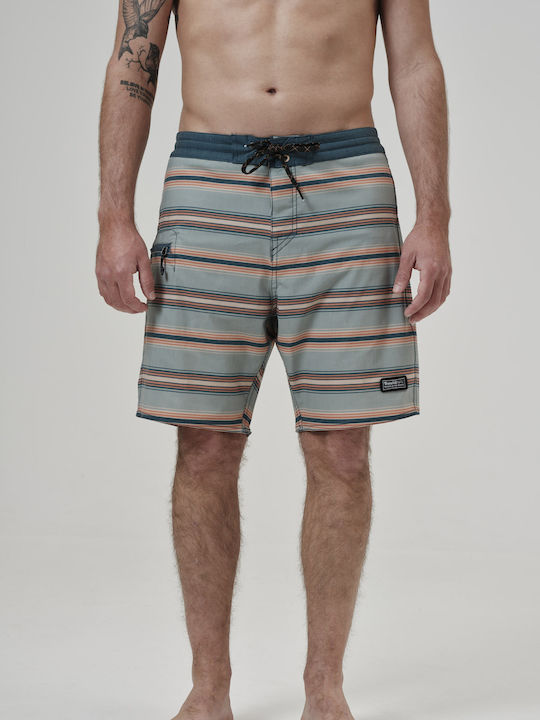 Men's Swimwear Bermuda Multicolour Striped