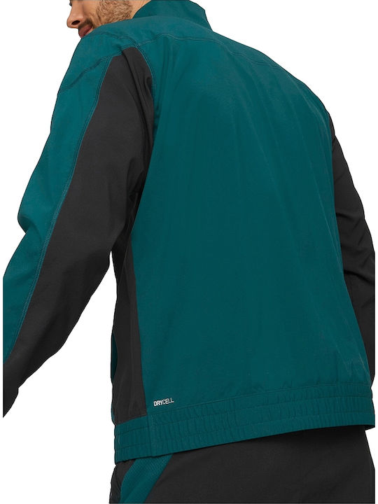 Train Fit Jacket Waterproof and Windproof Green
