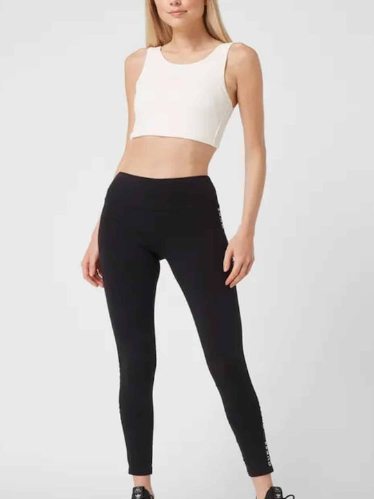 Damen Sport Crop Top mit Trägern Beige