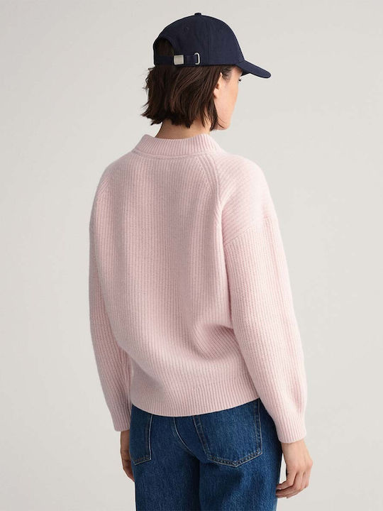 Gant Women's Long Sleeve Sweater Woolen Pink