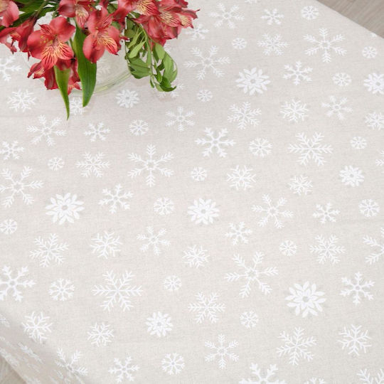 Dimeco 8590 Christmas Tablecloth Fabric Gray L135xW135cm.