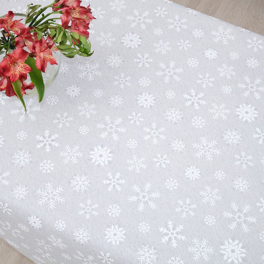 Dimeco 8590 Christmas Tablecloth Fabric Gray L135xW135cm.