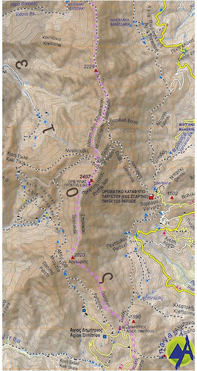 Ταύγετος (Χάρτης 1:25.000), Guide and Map