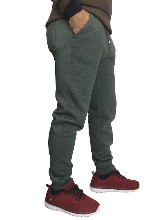 FORM-FITTING TROUSERS WITH ELASTIC WAISTBAND GREEN MIX CLINT TWO 16-200091 MARCUS (16-200091-5572-)