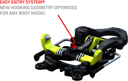ATK Freeraider 14 2.0 Ski Bindings with Brake Width 97mm Black/Green