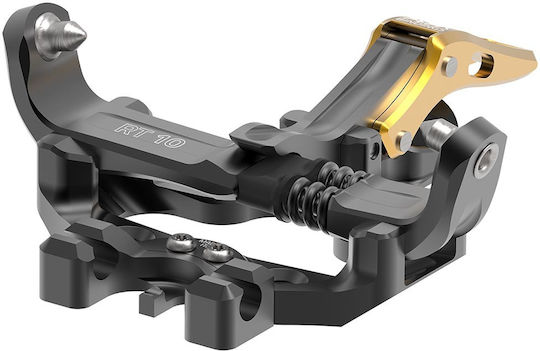 ATK RT 10 Ski Bindings with Brake Width 91mm in Black Color