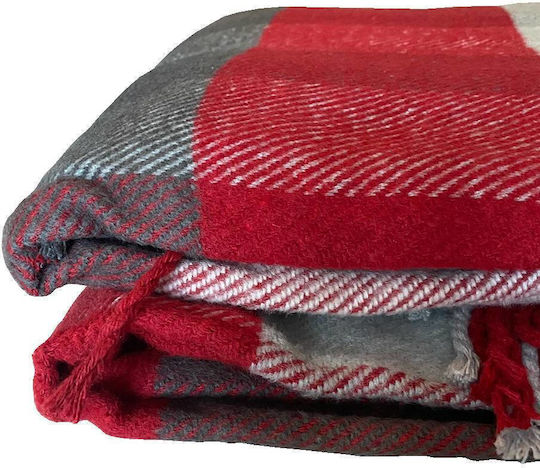 TnS Single Blanket 150x200cm Red
