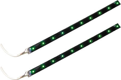 Lampa Car LED Strip Ταινία με 15 LED Εύκαμπτη 12V Πράσινο Flex Strip