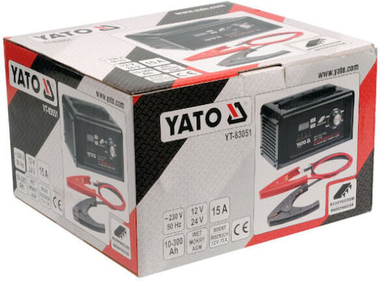 Yato Car Battery Jump Starter & Charger 12/24V
