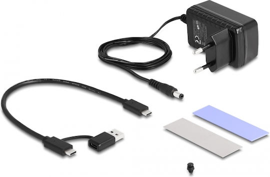 DeLock Converter USB-C σε M.2 & SATA SSD/HDD Negru (64190)