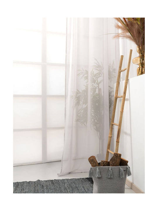 Palamaiki Curtain with Grommet Yara Grey 140x260cm