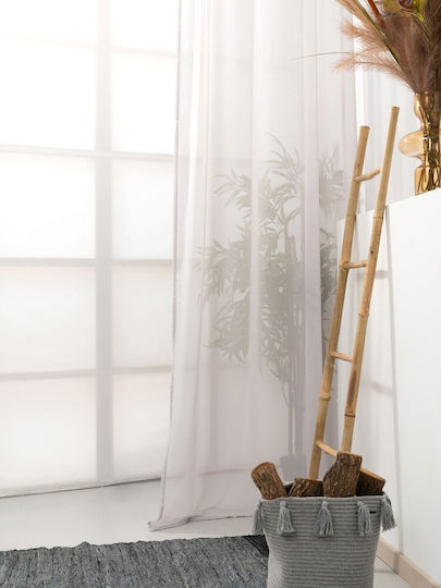 Palamaiki Κουρτίνα με Τρουκς Yara Grey 140x260εκ.