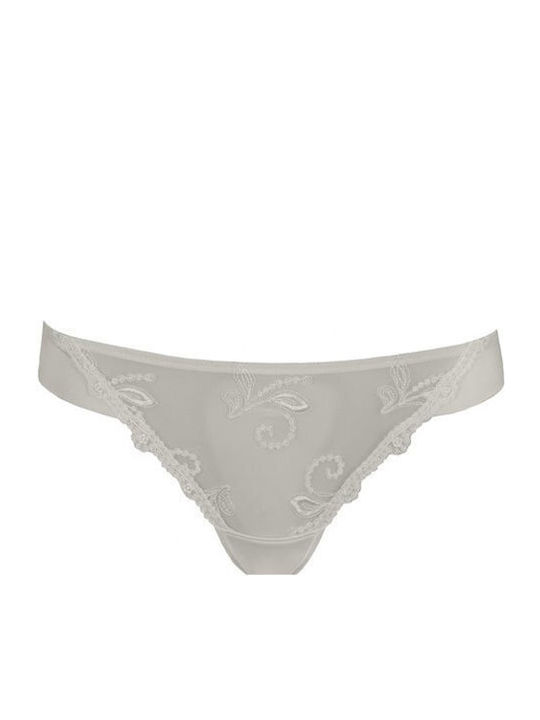 Luna Celebration Women's String with Lace White