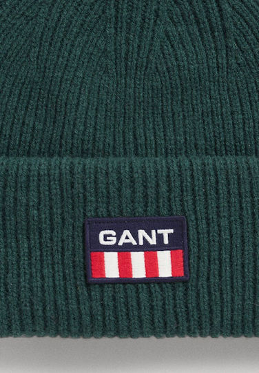 Beanie Männer Beanie mit Rippstrick in Grün Farbe