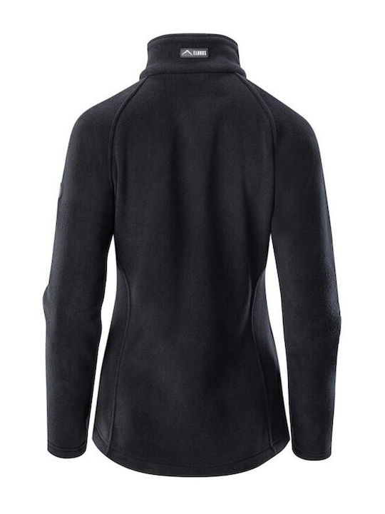 Elbrus Women's Cardigan with Zipper Black