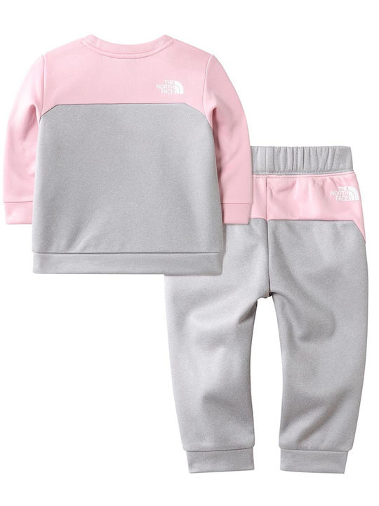 The North Face Kids Sweatpants Set Pink 2pcs