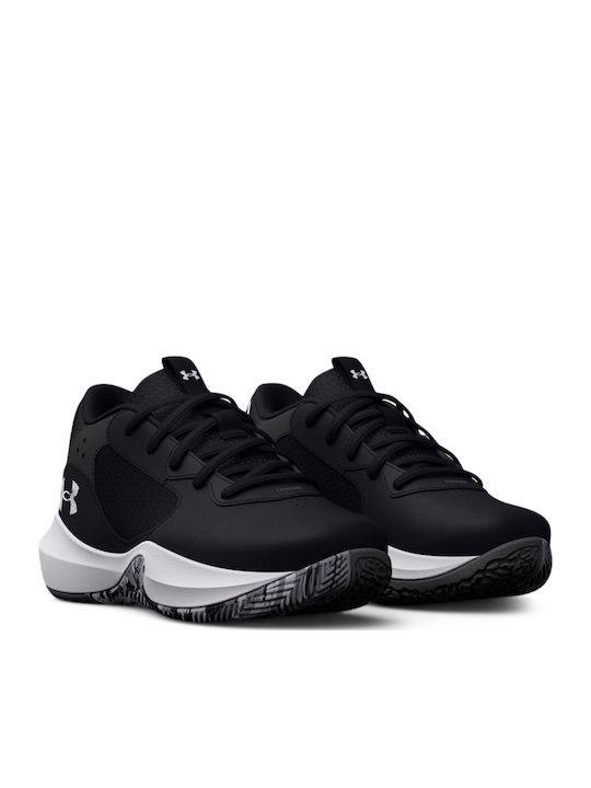 Lockdown 6 Kids Sports Shoes Basketball with Laces Black