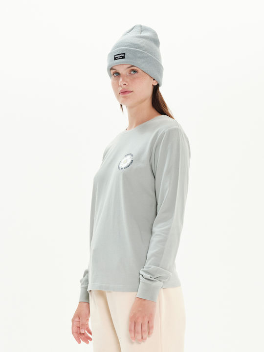 Believe In Yourself Women's Blouse Cotton Long Sleeve Mist