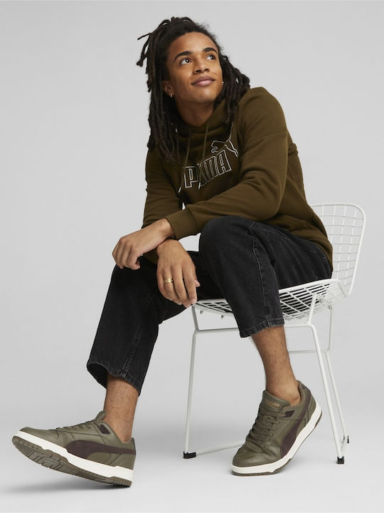 ESS+ Sweatshirt mit Kapuze Khaki