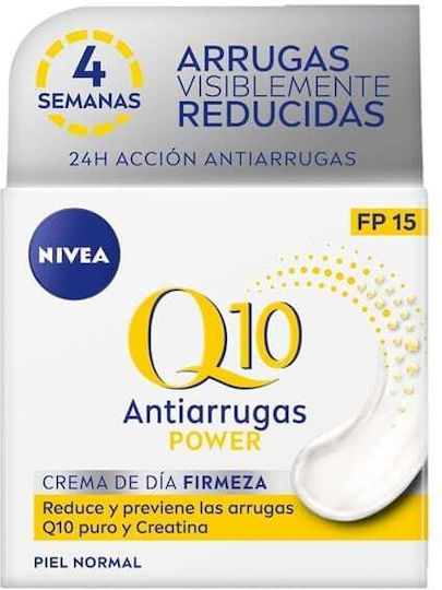 Nivea Q10 Power 24ωρη Αντιγηραντική Κρέμα Προσώπου Ημέρας με SPF15 με Coenzyme Q10 50ml