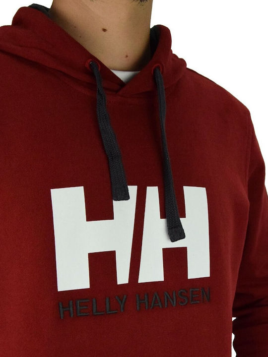 Sweatshirt with Hood Burgundy