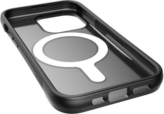 X-Doria Raptic Clutch MagSafe Back Cover Plastic / Silicon Negru (iPhone 14 Pro)
