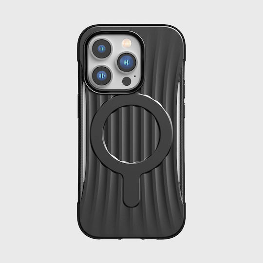 X-Doria Raptic Clutch MagSafe Back Cover Plastic / Silicon Negru (iPhone 14 Pro)