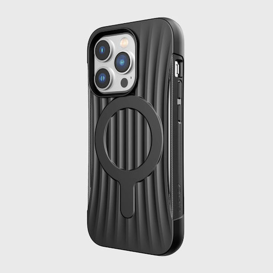 X-Doria Raptic Clutch MagSafe Back Cover Plastic / Silicon Negru (iPhone 14 Pro)