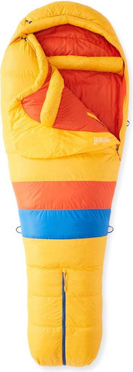 Marmot Never Summer Long Sleeping Bag Single 3 Season Solar/Red Sun