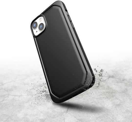 Raptic Slim Back Cover Plastic / Silicone Black (iPhone 14)