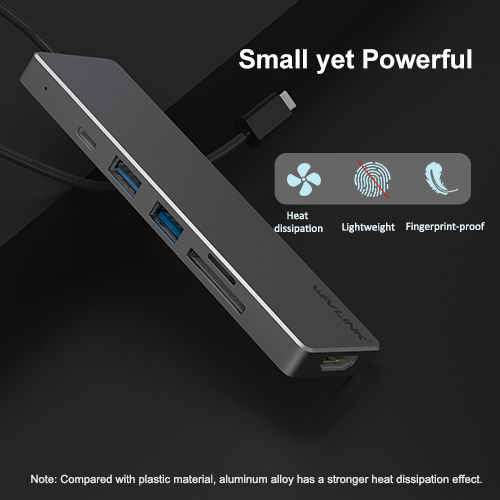 Wavlink USB-C Docking Station με HDMI 4K PD Ασημί (WL-UHP3407)